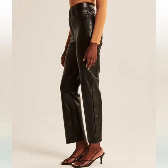 Abercrombie & Fitch Black Straight Leg Pants - Picture 8 of 12